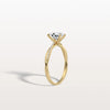 Liora Muse 1CT Oval Cut Lab Diamond Twisted Engagement Ring In 10K Solid Gold