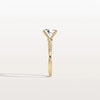 Liora Muse 1CT Oval Cut Lab Diamond Twisted Engagement Ring In 10K Solid Gold