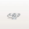 Liora Muse 2CT Oval Cut Lab Diamond Twisted Engagement Ring In 10K Solid Gold