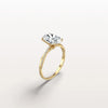 Liora Muse 2CT Oval Cut Lab Diamond Twisted Engagement Ring In 10K Solid Gold
