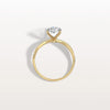 Liora Muse 2CT Oval Cut Lab Diamond Twisted Engagement Ring In 10K Solid Gold