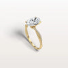 Liora Muse 2CT Oval Cut Lab Diamond Twisted Engagement Ring In 10K Solid Gold