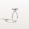 Liora Muse 3CT Oval Cut Lab Diamond Twisted Engagement Ring In 10K Solid Gold