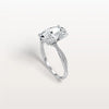 Liora Muse 3CT Oval Cut Lab Diamond Twisted Engagement Ring In 10K Solid Gold