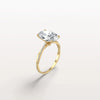 Liora Muse 3CT Oval Cut Lab Diamond Twisted Engagement Ring In 10K Solid Gold