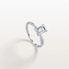 Liora Muse 1CT Emeral Cut Lab Diamond Twisted Engagement Ring In 10K Solid Gold