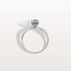Liora Muse 1CT Emeral Cut Lab Diamond Twisted Engagement Ring In 10K Solid Gold