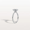 Liora Muse 1CT Emeral Cut Lab Diamond Twisted Engagement Ring In 10K Solid Gold