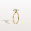 Liora Muse 1CT Emeral Cut Lab Diamond Twisted Engagement Ring In 10K Solid Gold