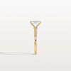 Liora Muse 1CT Emeral Cut Lab Diamond Twisted Engagement Ring In 10K Solid Gold