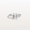 Liora Muse 2CT Emeral Cut Lab Diamond Twisted Engagement Ring In 10K Solid Gold