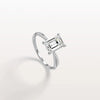 Liora Muse 2CT Emeral Cut Lab Diamond Twisted Engagement Ring In 10K Solid Gold