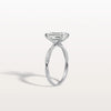 Liora Muse 2CT Emeral Cut Lab Diamond Twisted Engagement Ring In 10K Solid Gold