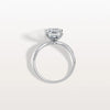 Liora Muse 3CT Emeral Cut Lab Diamond Twisted Engagement Ring In 10K Solid Gold