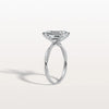 Liora Muse 3CT Emeral Cut Lab Diamond Twisted Engagement Ring In 10K Solid Gold