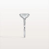 Liora Muse 3CT Emeral Cut Lab Diamond Twisted Engagement Ring In 10K Solid Gold