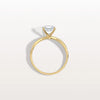 Liora Muse 1CT Asscher Cut Lab Diamond Twisted Engagement Ring In 10K Solid Gold