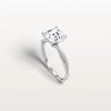 Liora Muse 2CT Asscher Cut Lab Diamond Twisted Engagement Ring In 10K Solid Gold