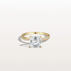 Liora Muse 2CT Asscher Cut Lab Diamond Twisted Engagement Ring In 10K Solid Gold