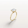 Liora Muse 2CT Asscher Cut Lab Diamond Twisted Engagement Ring In 10K Solid Gold