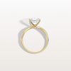 Liora Muse 2CT Asscher Cut Lab Diamond Twisted Engagement Ring In 10K Solid Gold