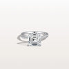Liora Muse 3CT Asscher Cut Lab Diamond Twisted Engagement Ring In 10K Solid Gold