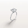 Liora Muse 3CT Asscher Cut Lab Diamond Twisted Engagement Ring In 10K Solid Gold