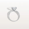 Liora Muse 3CT Asscher Cut Lab Diamond Twisted Engagement Ring In 10K Solid Gold