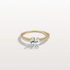 Liora Muse 1.00 Carat Oval Cut Lab Grown Diamond Hidden Halo Ring with Diamond Pavé band 10k Gold