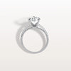 Liora Muse 3.00 Carat Oval Cut Lab Grown Diamond Hidden Halo Ring with Diamond Pavé band 9k Gold