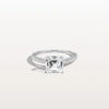 Liora Muse 2CT Lab Grown Asscher Cut Pave Solitaire Engagement Ring in 10K Solid Gold