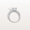 Liora Muse 2CT Lab Grown Asscher Cut Pave Solitaire Engagement Ring in 10K Solid Gold