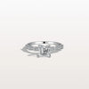 Hidden Halo Asscher Cut 1CT Lab Grown Diamond Pave Ring