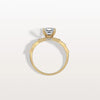 Hidden Halo Asscher Cut 1CT Lab Grown Diamond Pave Ring