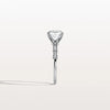 Hidden Halo Asscher Cut 2CT Lab Grown Diamond Pave Ring