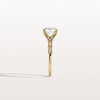 Hidden Halo Asscher Cut 2CT Lab Grown Diamond Pave Ring