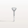 Hidden Halo Asscher Cut 3CT Lab Grown Diamond Pave Ring