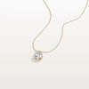 Liora Muse 0.5CT Lab Grown Diamond Teardrop Halo Necklace In 10K Solid Gold