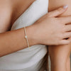 1CTW Round Lab Grwon Diamond Pave Halo Bangel Bracelet