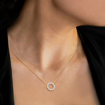 Liora Muse Lab Grown Diamond Circle Pendant Necklace