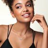 Liora Muse Pear Lab Grown Diamond Cluster Necklace