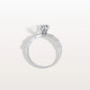 Liora Muse 1.00 Carat Pear Shape Lab Grown Diamond Hidden Halo Ring with Diamond Pavé Band 9k Gold