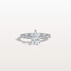 Liora Muse 1.00 Carat Pear Shape Lab Grown Diamond Hidden Halo Ring with Diamond Pavé Band 9k Gold