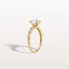 Liora Muse 1CT Round Solitaire Lab-grown Diamond Channel Set Engagement Ring in 10K Solid Gold