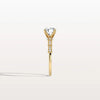 Liora Muse 1CT Round Solitaire Lab-grown Diamond Channel Set Engagement Ring in 10K Solid Gold