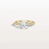 Liora Muse 1CT Round Solitaire Lab-grown Diamond Channel Set Engagement Ring in 10K Solid Gold