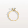 Liora Muse 1CT Round Solitaire Lab-grown Diamond Channel Set Engagement Ring in 10K Solid Gold