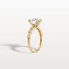 Liora Muse 2CT Round Solitaire Lab-grown Diamond Channel Set Engagement Ring in 10K Solid Gold
