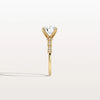 Liora Muse 2CT Round Solitaire Lab-grown Diamond Channel Set Engagement Ring in 10K Solid Gold
