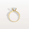 Liora Muse 2CT Round Solitaire Lab-grown Diamond Channel Set Engagement Ring in 10K Solid Gold